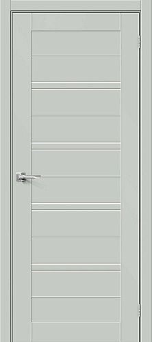 Остекленная межкомнатная дверь эмалит Браво-28 в цвете Grey Matt
