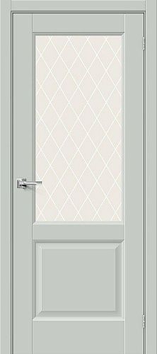 Остекленная межкомнатная дверь эмалит Неоклассик-33 в цвете Grey Matt