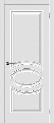 Глухая межкомнатная дверь ПВХ Скинни-20 в цвете Белый (П-23)