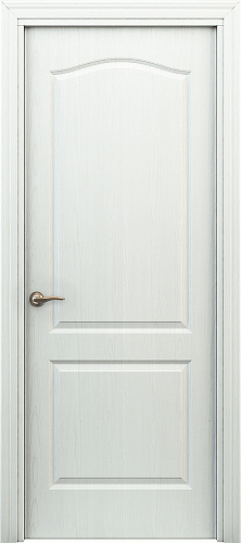 Глухая межкомнатная дверь ламинированная Классик ПГ в цвете Белый