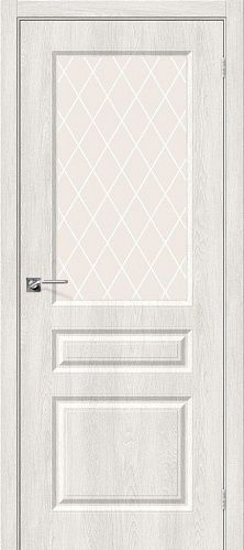 Остекленная межкомнатная дверь  ПВХ Скинни-15 в цвете Casablanca