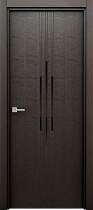 Остекленная межкомнатная дверь ламинированная Сафари ПО в цвете Темный Венге