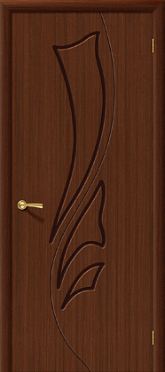 Глухая межкомнатная дверь шпонированная Эксклюзив ПГ в цвете Шоколад (Ф-17)