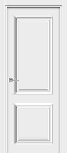 Глухая межкомнатная дверь ламинированная Норд ПГ в цвете Белый Шелк