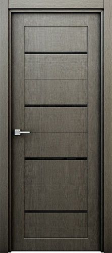 Остекленная межкомнатная дверь ламинированная Орион ПО в цвете Серый