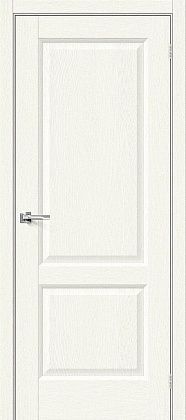 Глухая межкомнатная дверь экошпон Неоклассик-32 в цвете White Wood