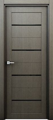 Остекленная межкомнатная дверь ламинированная Орион ПО в цвете Серый
