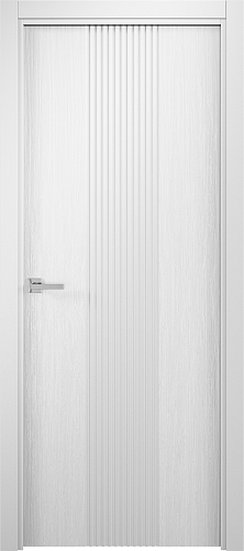 Глухая межкомнатная дверь ламинированная Рейн ПГ в цвете Жасмин Белый
