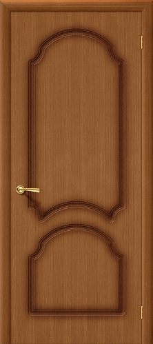 Глухая межкомнатная дверь шпонированная Соната ПГ в цвете Орех (Ф-11)