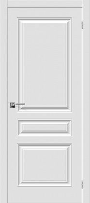 Глухая межкомнатная дверь ПВХ Скинни-14 в цвете Белый (П-23)