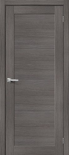 Глухая межкомнатная дверь экошпон Браво-21 в цвете Grey Melinga
