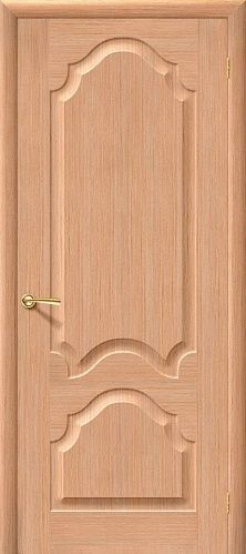 Глухая межкомнатная дверь шпонированная Афина ПГ в цвете Дуб (Ф-01)