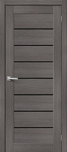 Остекленная межкомнатная дверь экошпон Браво-22 BS в цвете Grey Melinga