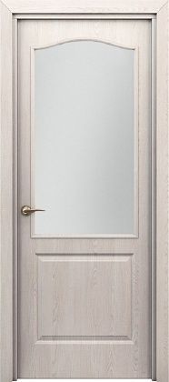 Остекленная межкомнатная дверь ламинированная Классик ПО в цвете Дуб Паллада