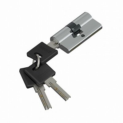 Цилиндр ключ / ключ APK-60-30/30 цвет Хром