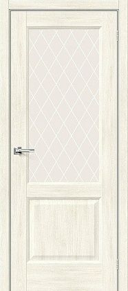 Остекленная межкомнатная дверь экошпон Неоклассик-33 в цвете Nordic Oak